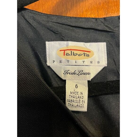 Talbots Petites Black Sleeveless Crew Neck Dress Size 6 - Picture 2 of 5